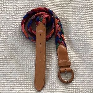 Colorful braided belt
